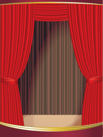 free vector Stage curtain vector